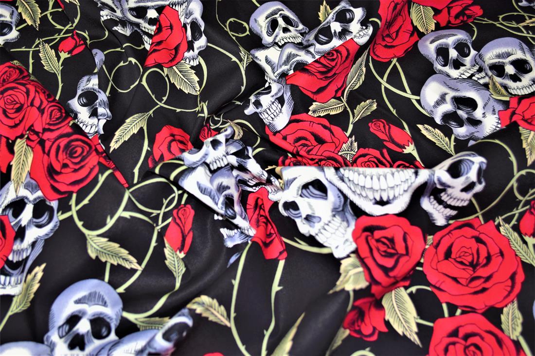 RED & Black Cotton Halloween
