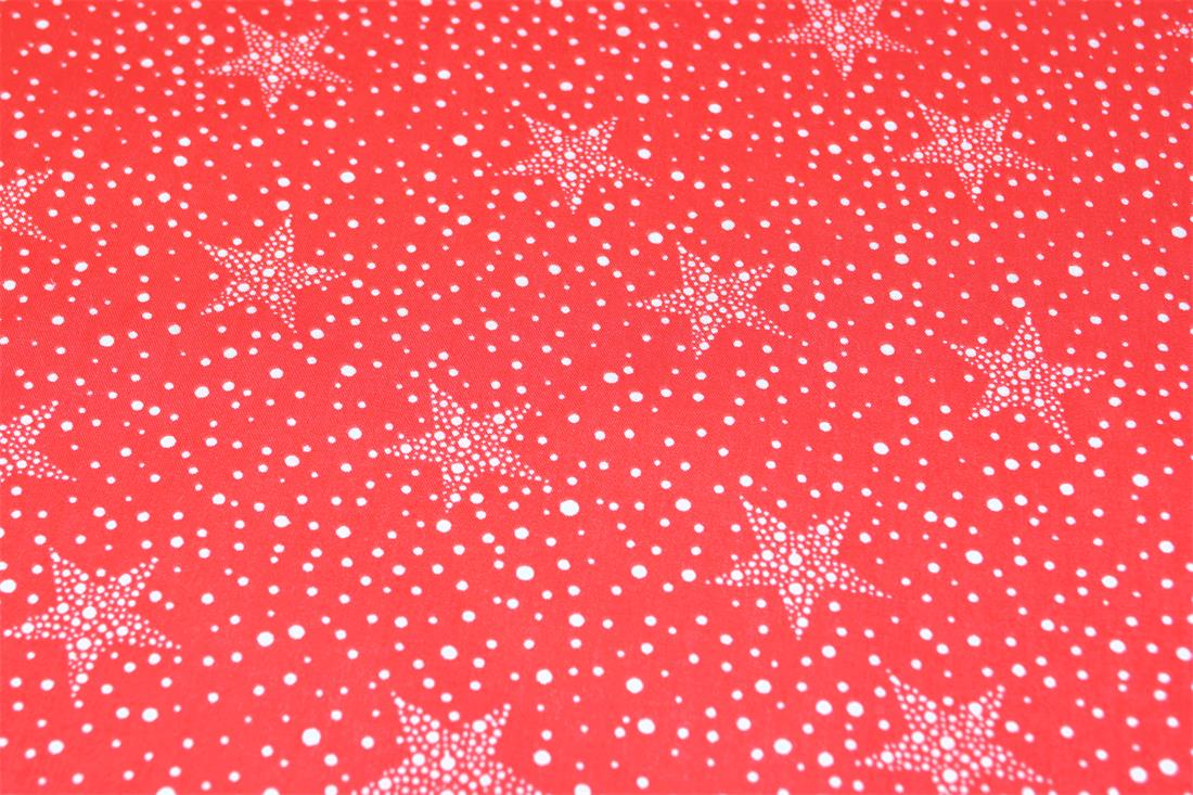 RED & WH Cotton Stars