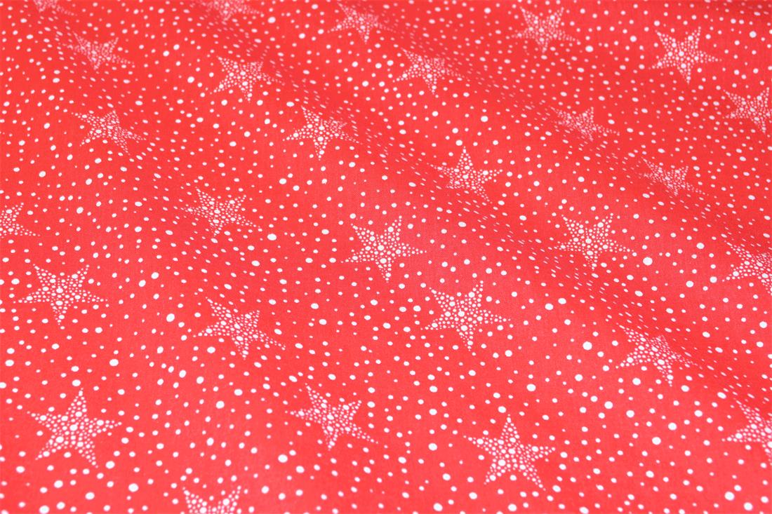 RED & WH Cotton Stars