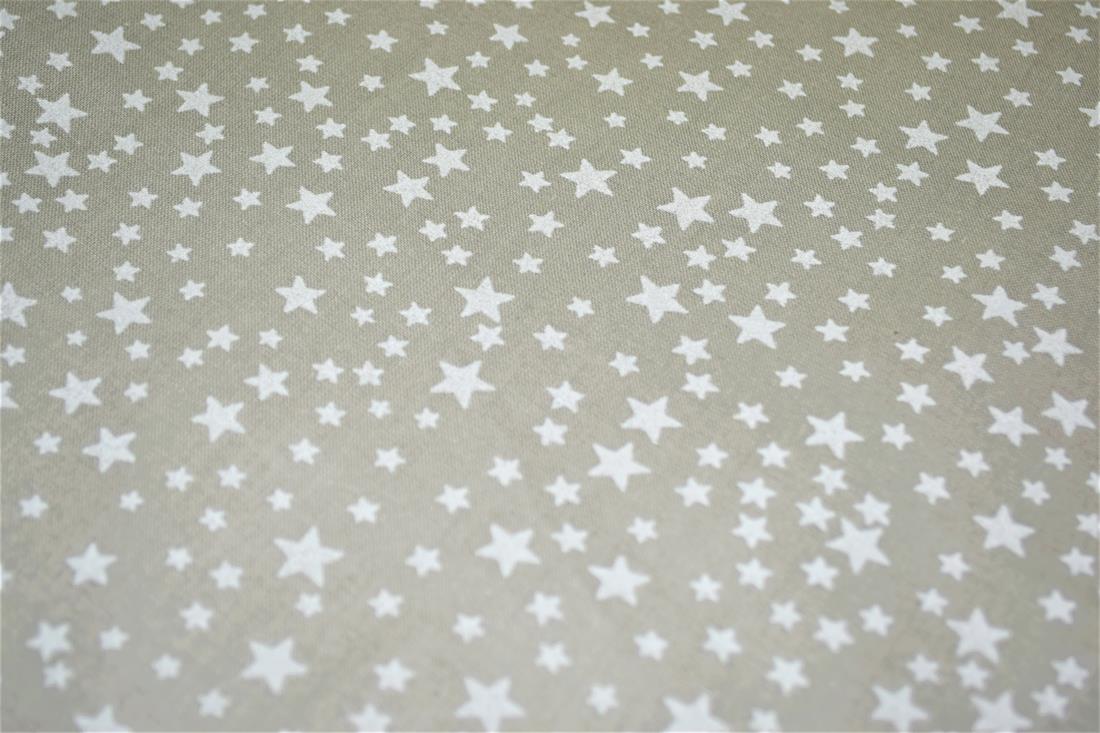 Grey & White Cotton Stars