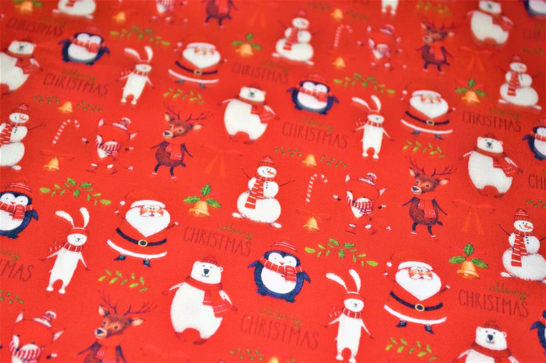 Red Cotton Santa