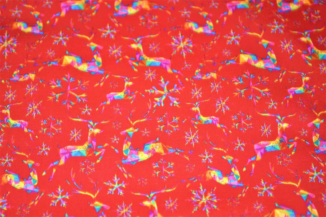 RED- Cotton Reindeer