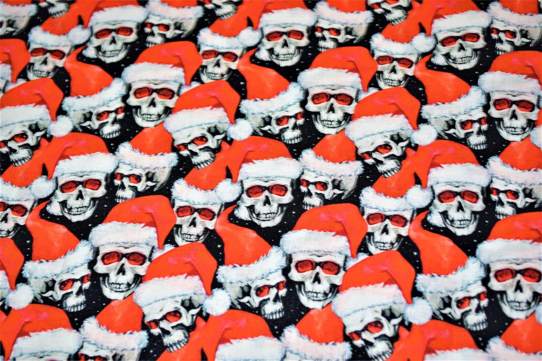 Black & RED Cotton Skulls