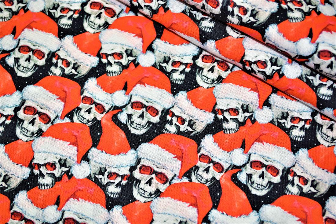 Black & RED Cotton Skulls