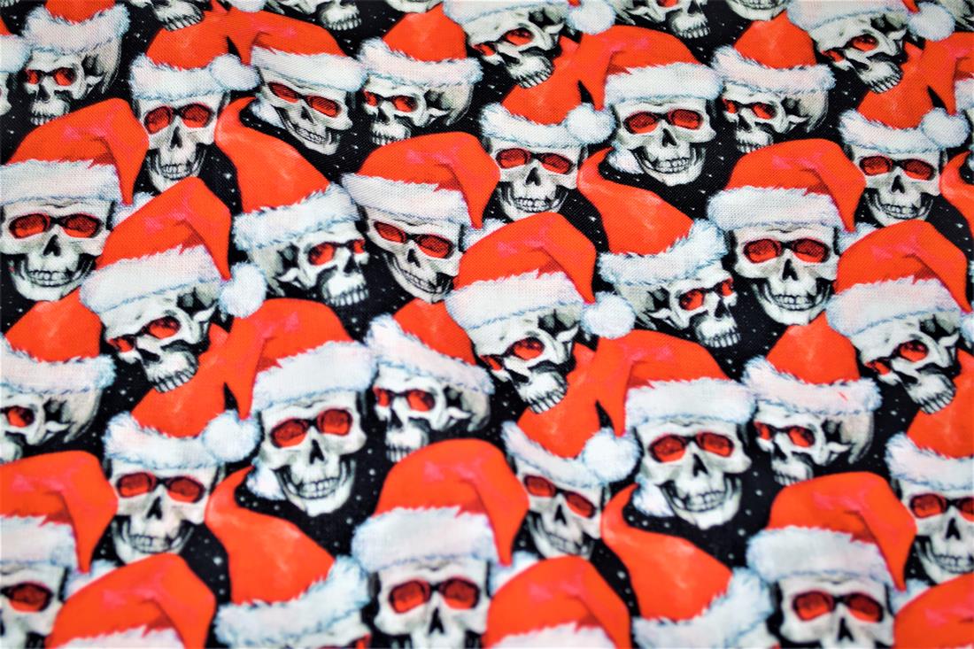 Black & RED Cotton Skulls