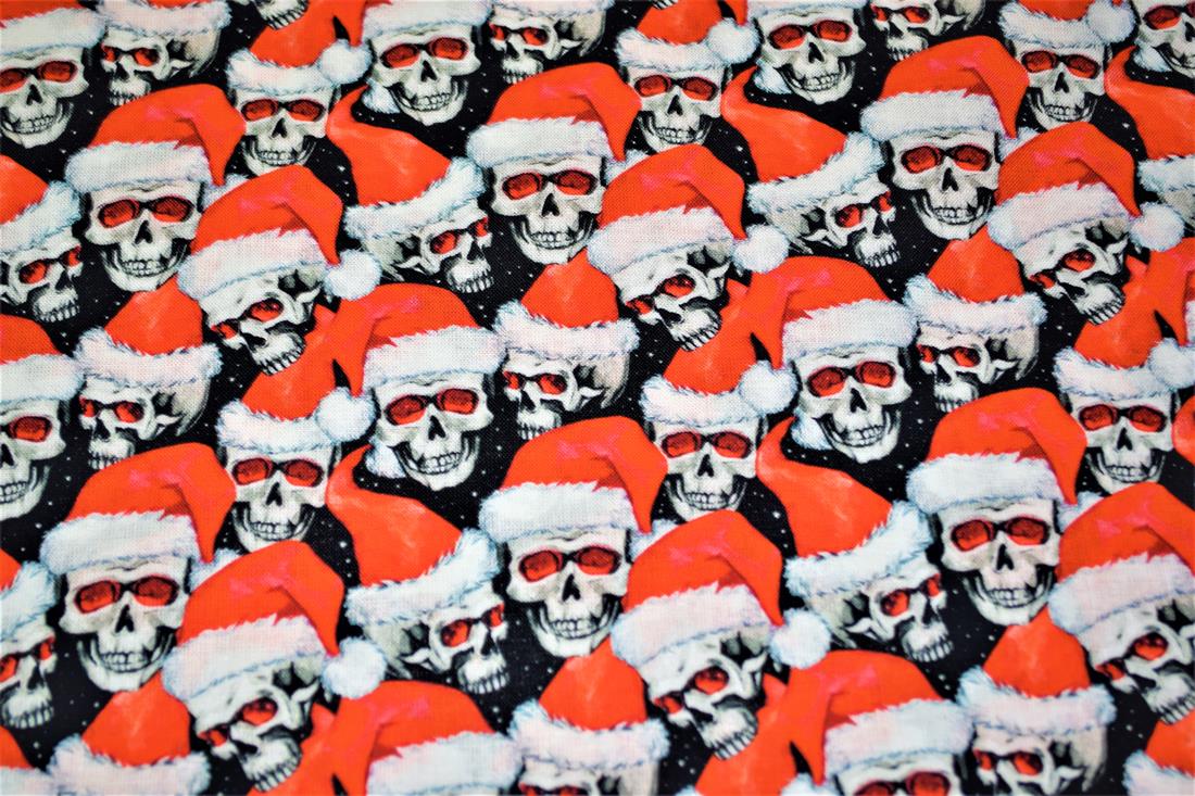 Black & RED Cotton Skulls