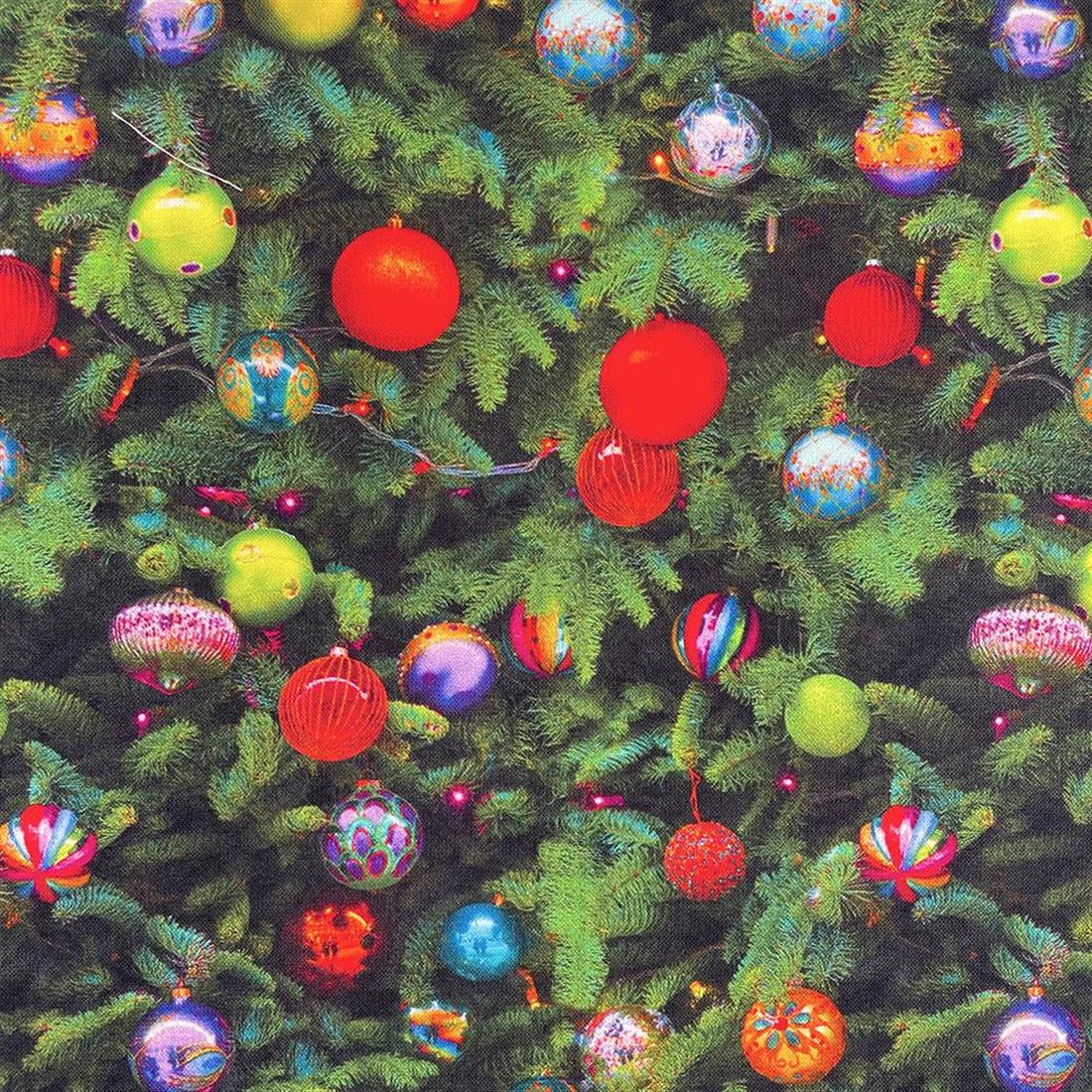 Green Cotton Xmas Balls