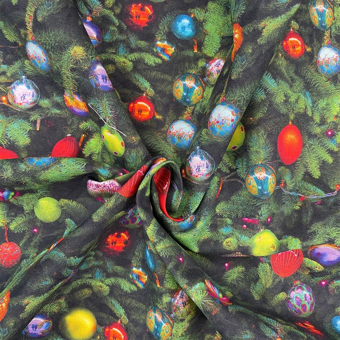 Green Cotton Xmas Balls