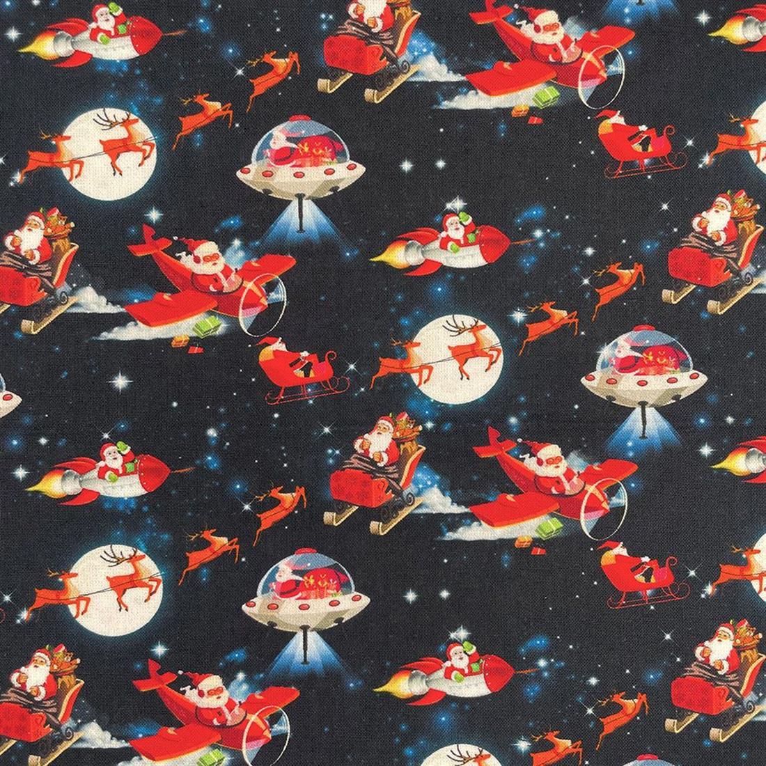 Black Cotton Flying Father Xmas