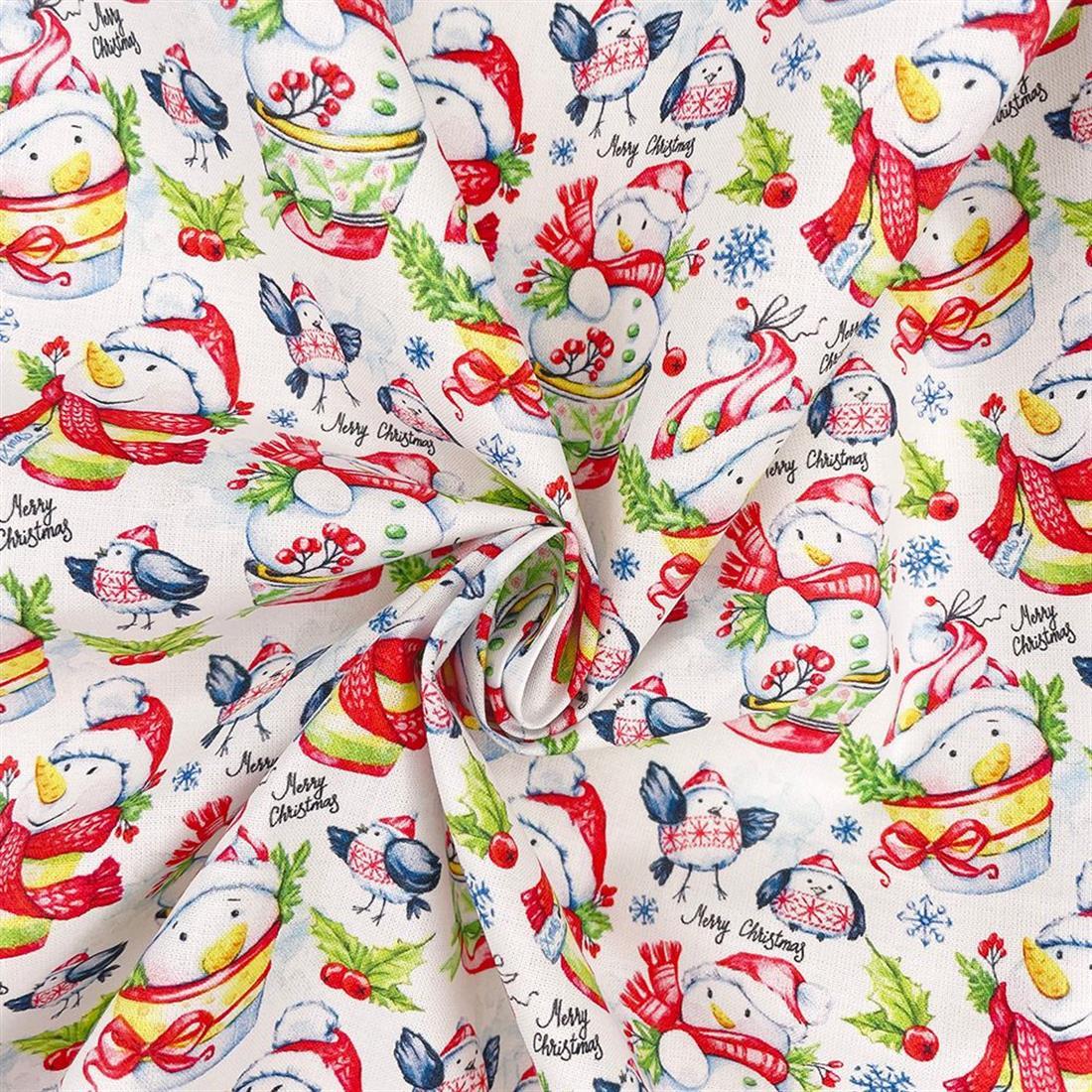 Multicolour Cotton Jolly Snowman