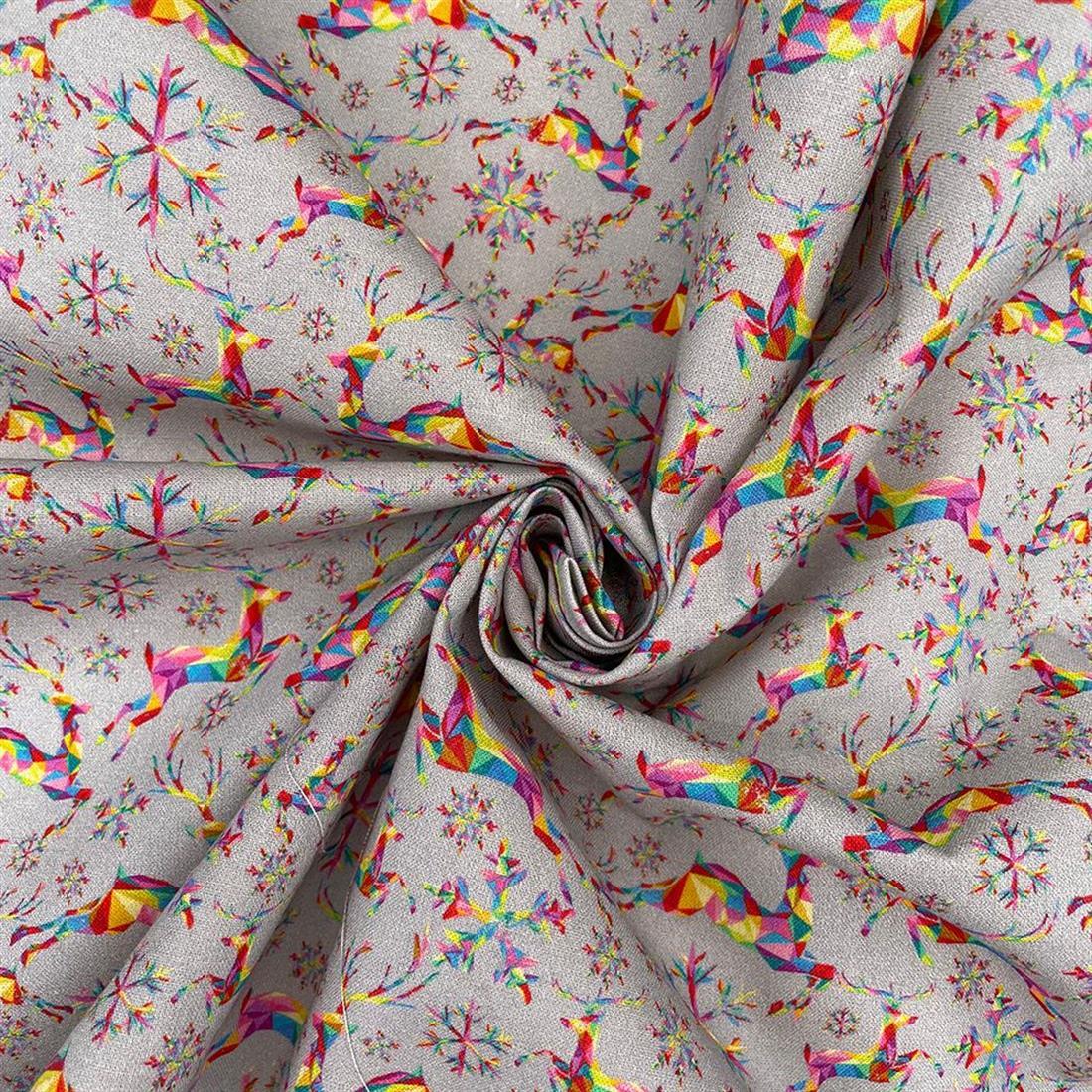 Multicolour Cotton Rainbow Reindeer