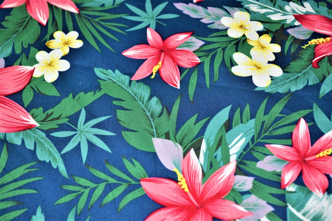 Blue Printed Cotton Fabrics