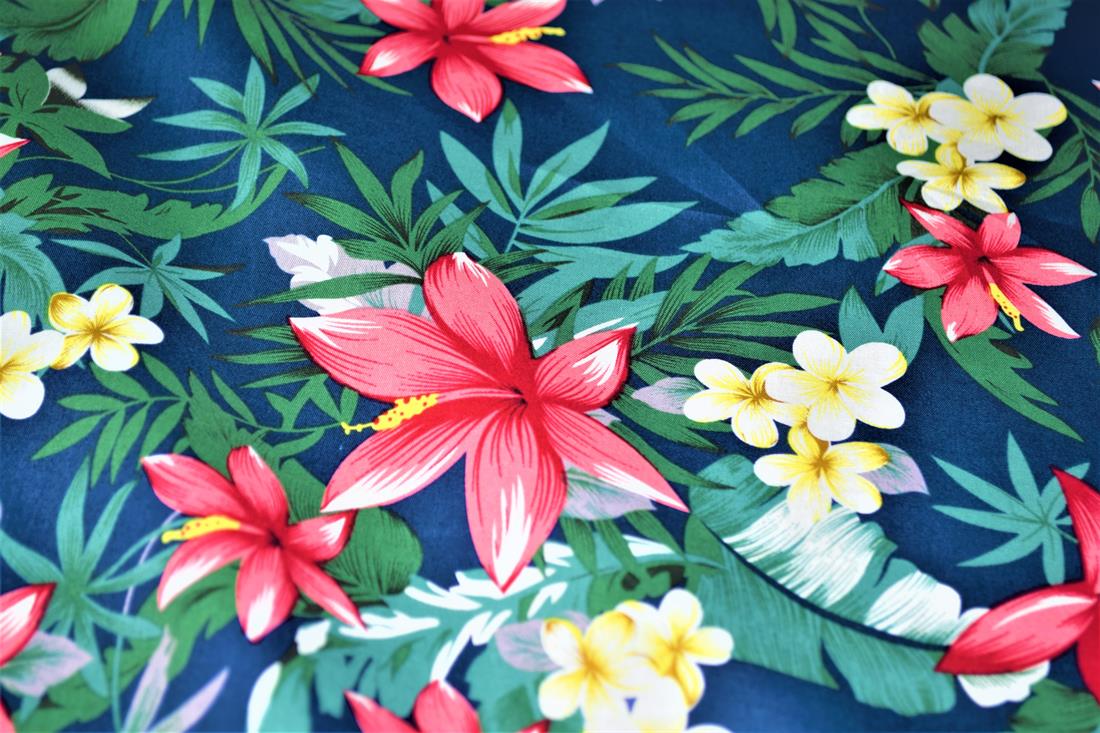 Blue Printed Cotton Fabrics