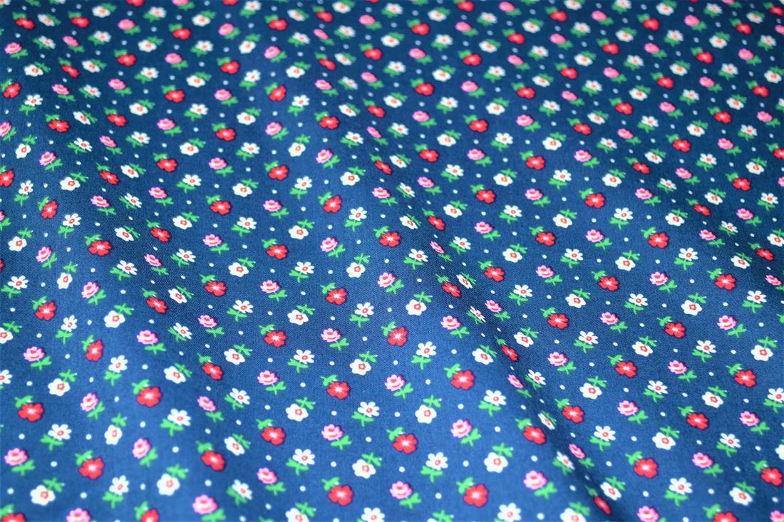 Blue Printed Cotton Fabrics