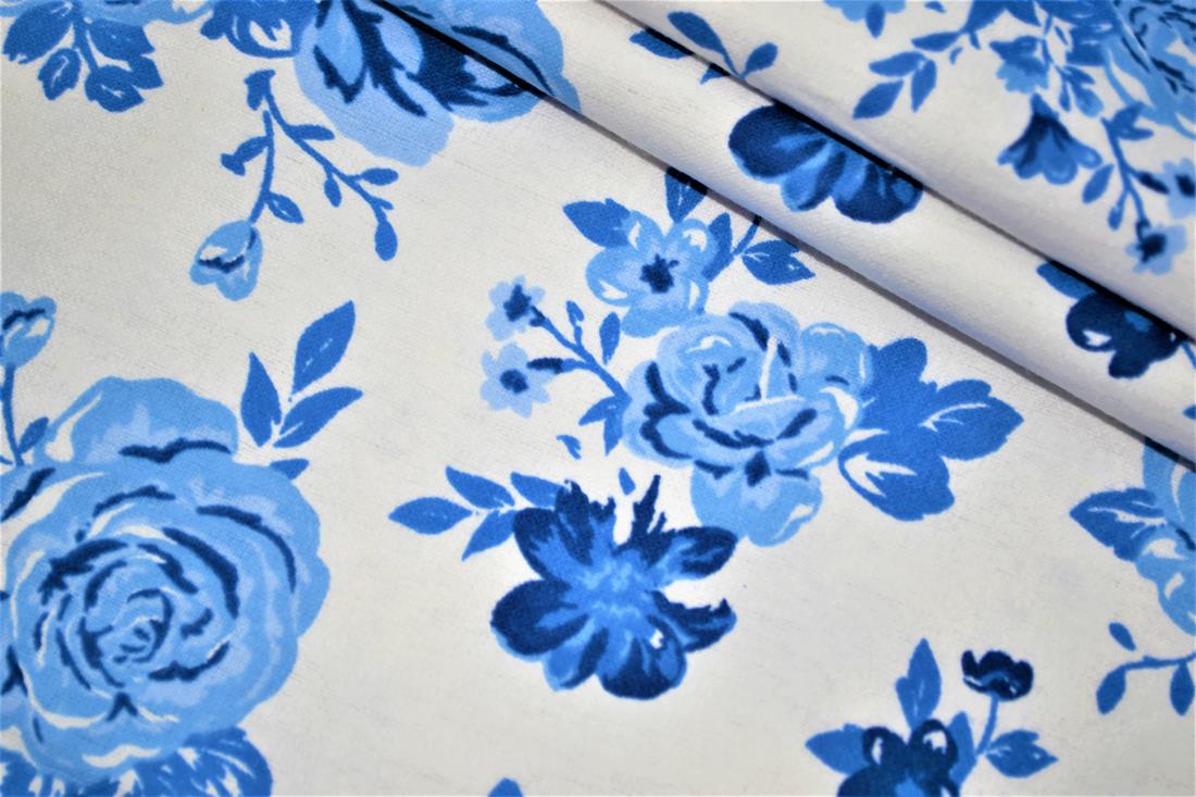 White Printed Brushed Cotton