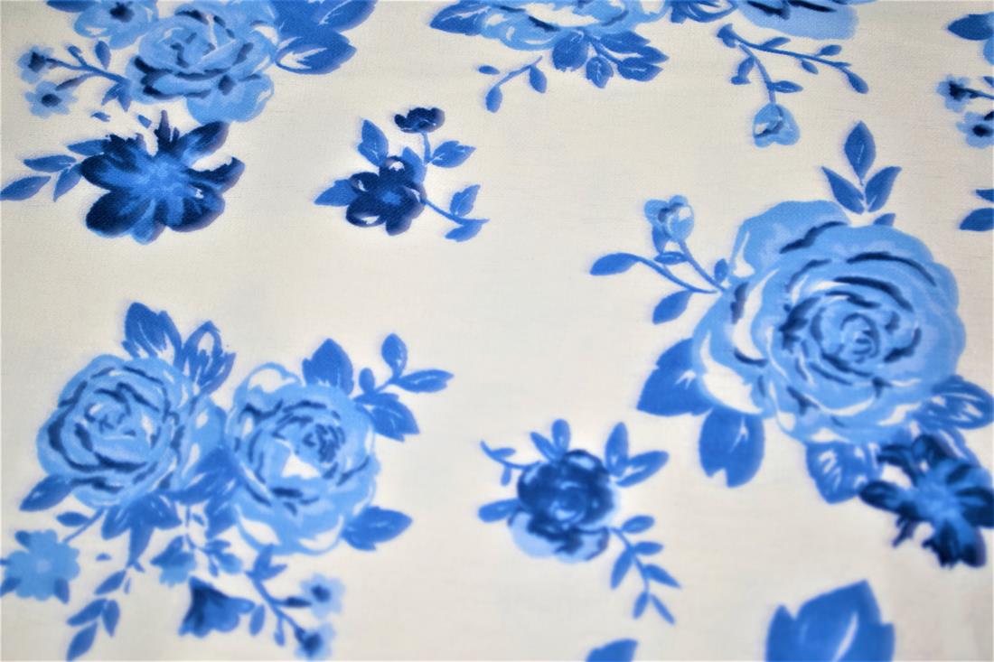 White Printed Brushed Cotton