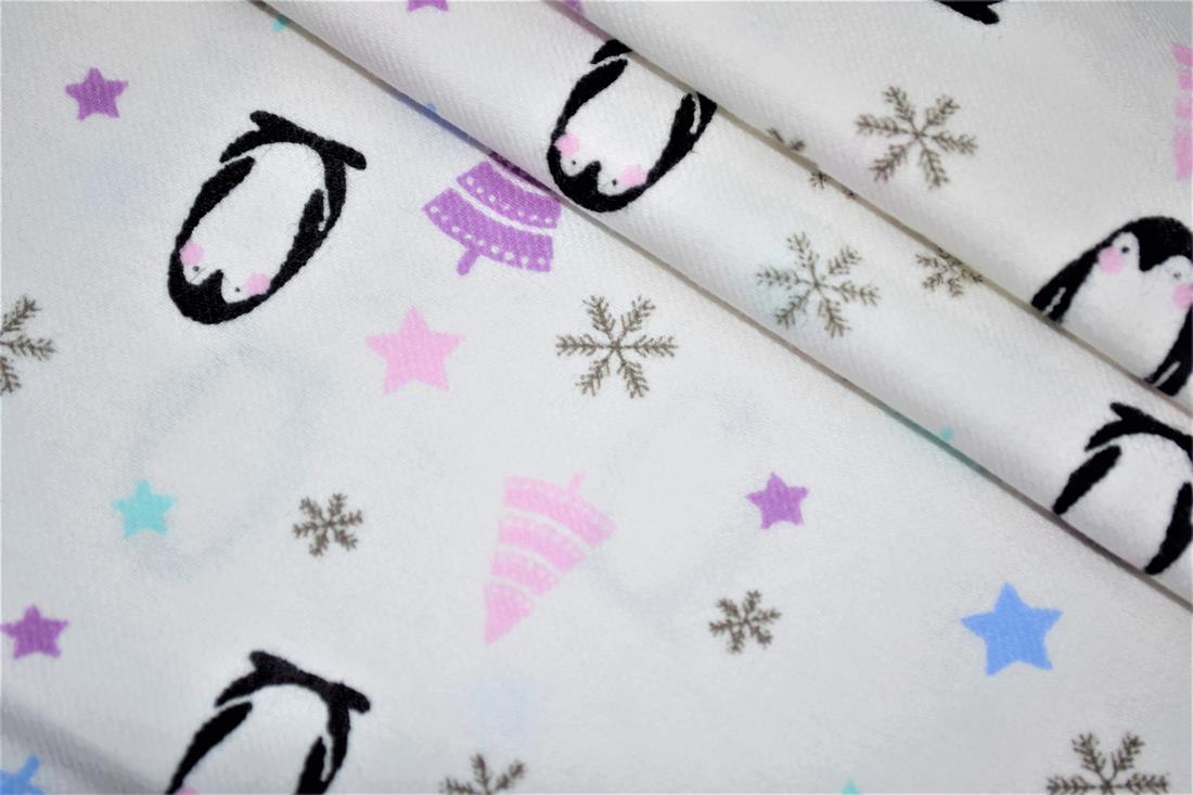 Light Grey Printed Brushed Cotton