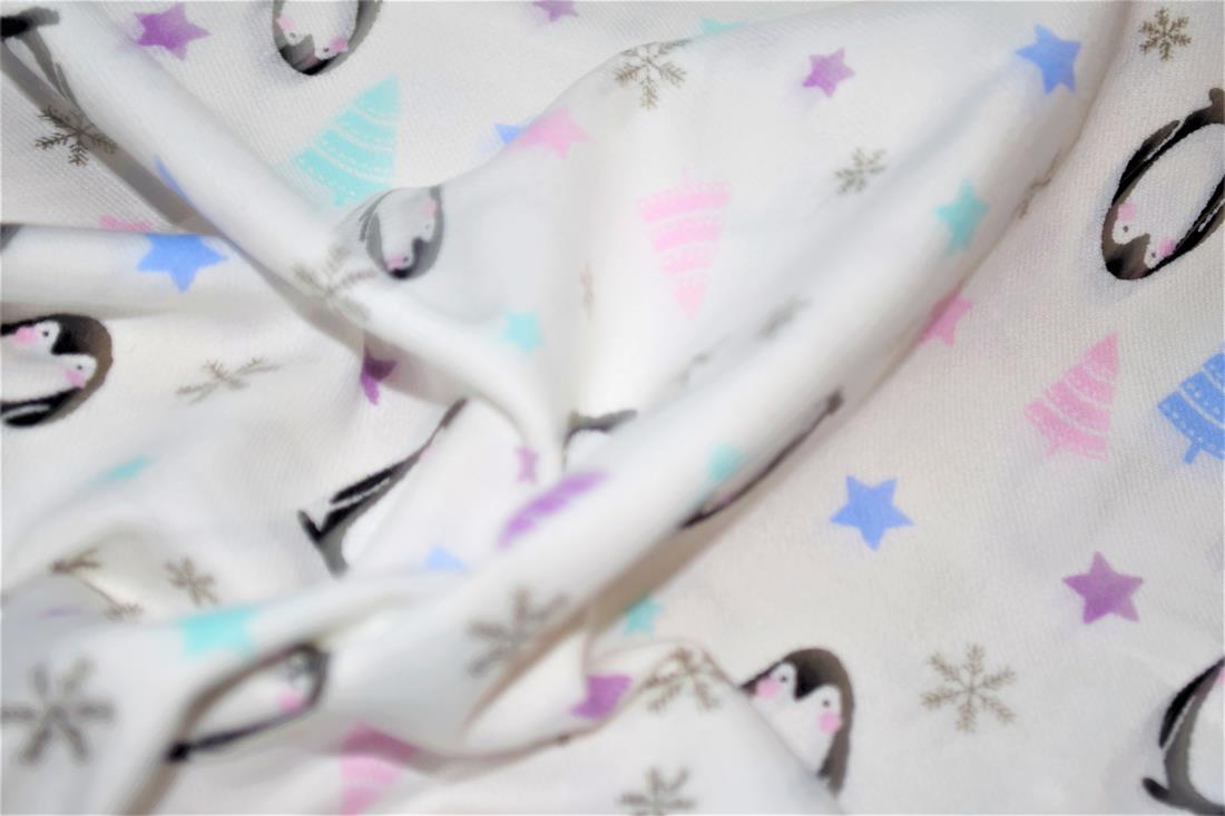 Light Grey Printed Brushed Cotton