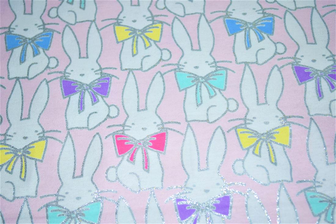 Light Pink Printed Brushed Cotton