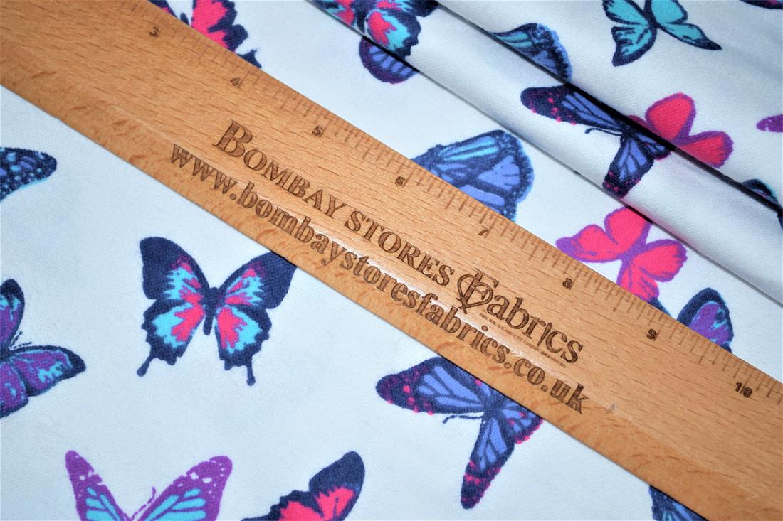 White Brushed Cotton Flannel Winceyette Fabric Dressmaking Craft
