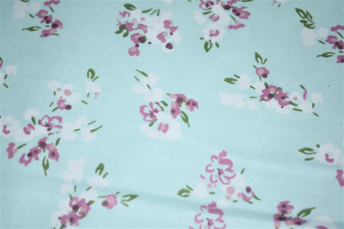 Sky Blue Brushed Cotton Flannel Winceyette Fabric Dressmaking Craft