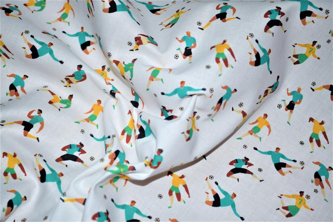 White Printed Cotton Fabrics