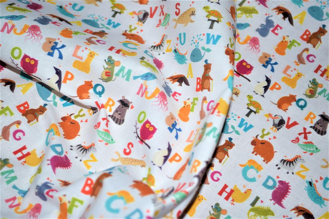 White Cotton Animals Alphabet