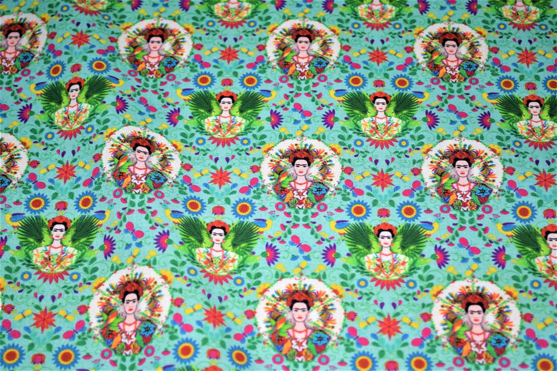 Turquoise Printed Cotton Fabrics
