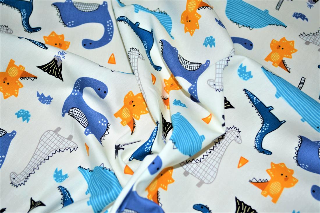 White Printed Cotton Fabrics