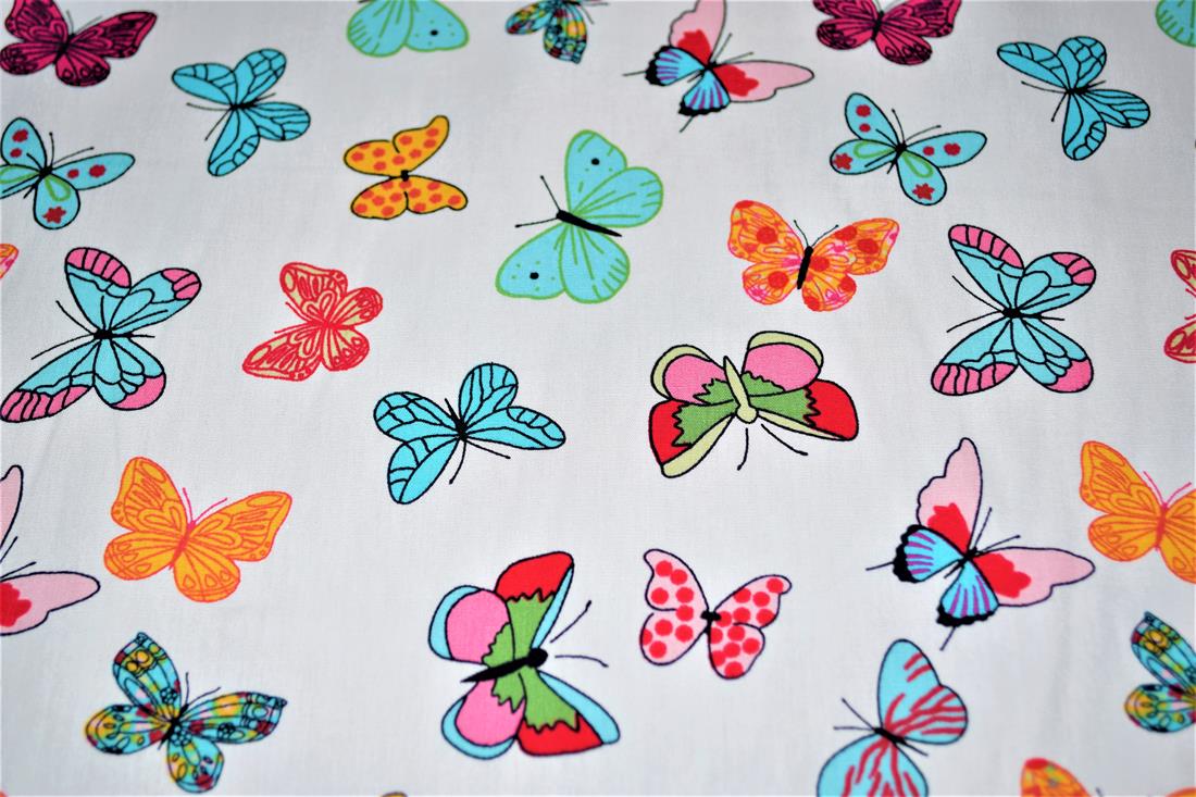 White Printed Cotton Fabrics
