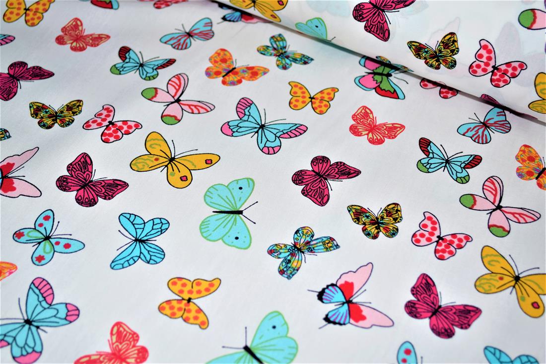 White Printed Cotton Fabrics