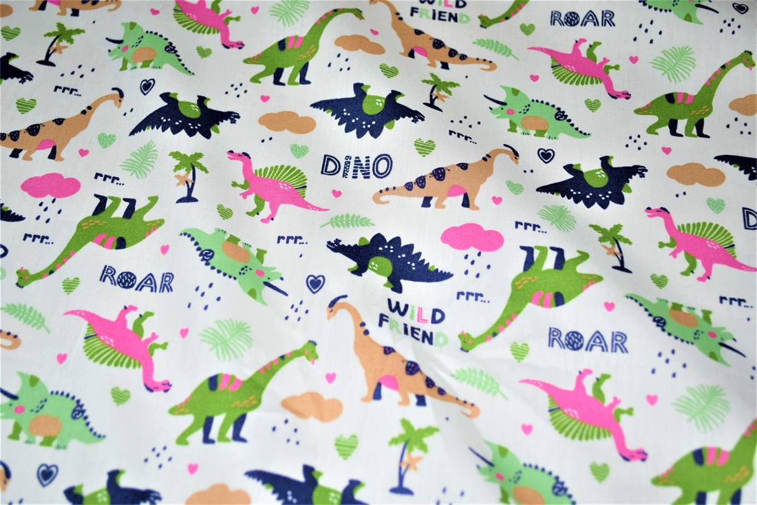 White Printed Cotton Fabrics