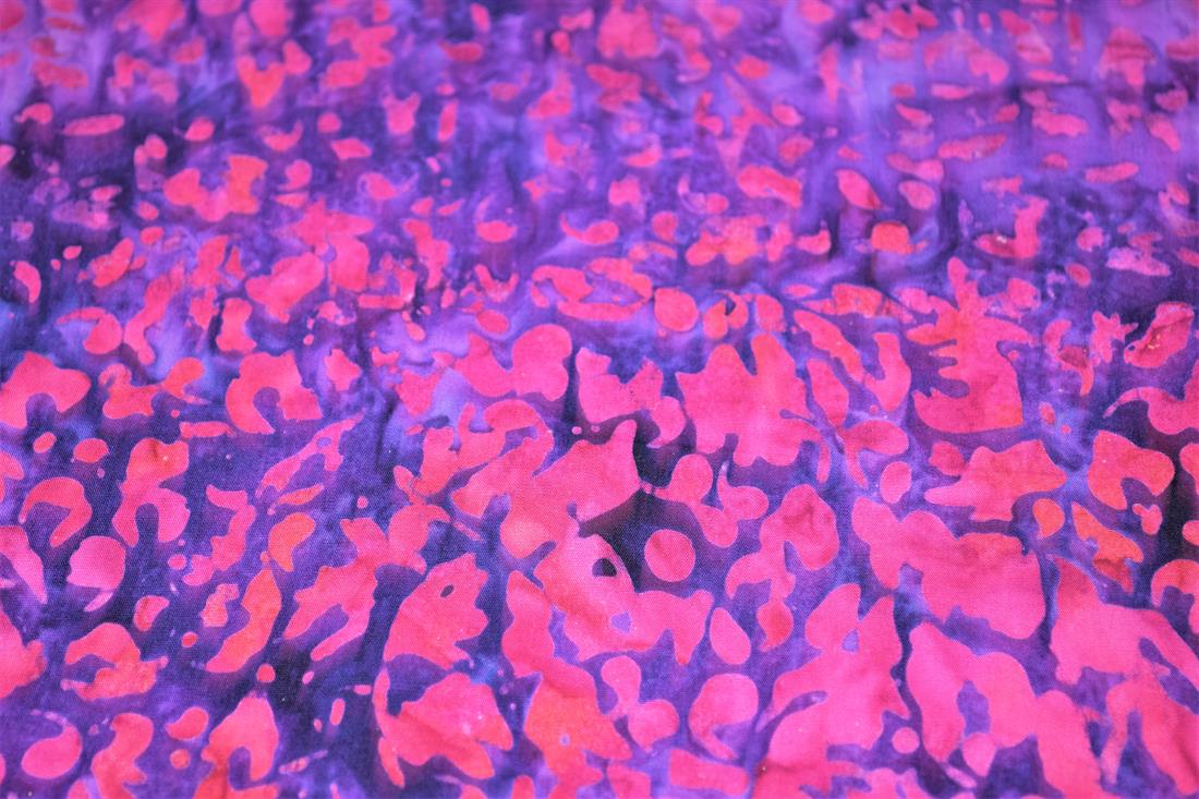 Pink Cotton Printed Batik