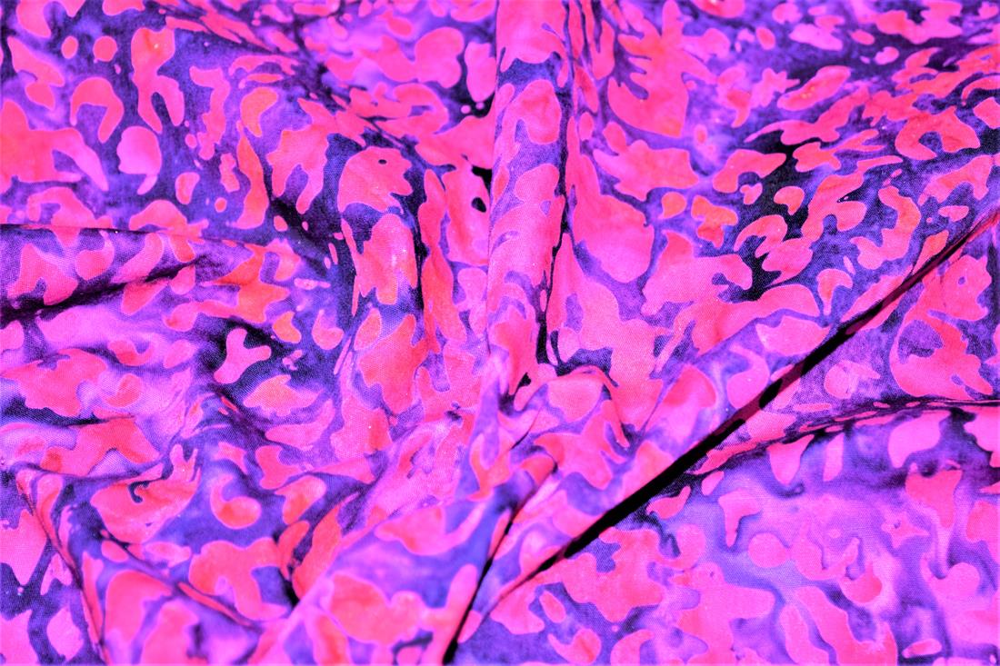Pink Cotton Printed Batik