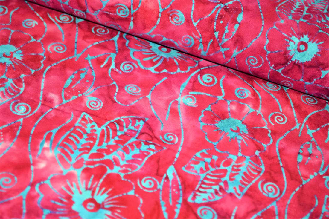 Pink Cotton Printed Batik