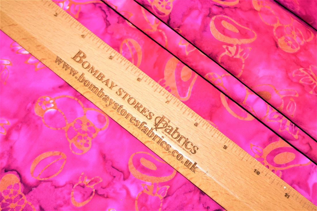 Pink Cotton Printed Batik