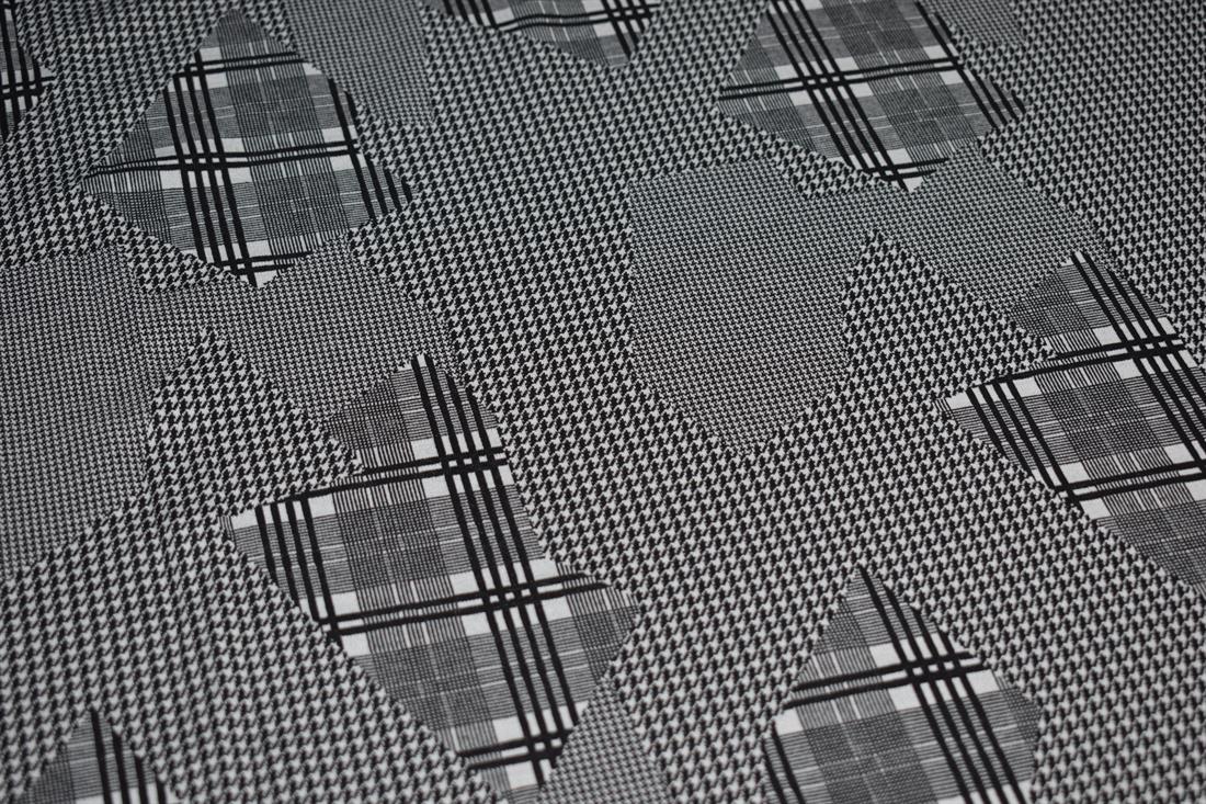 Black Checked Diamond