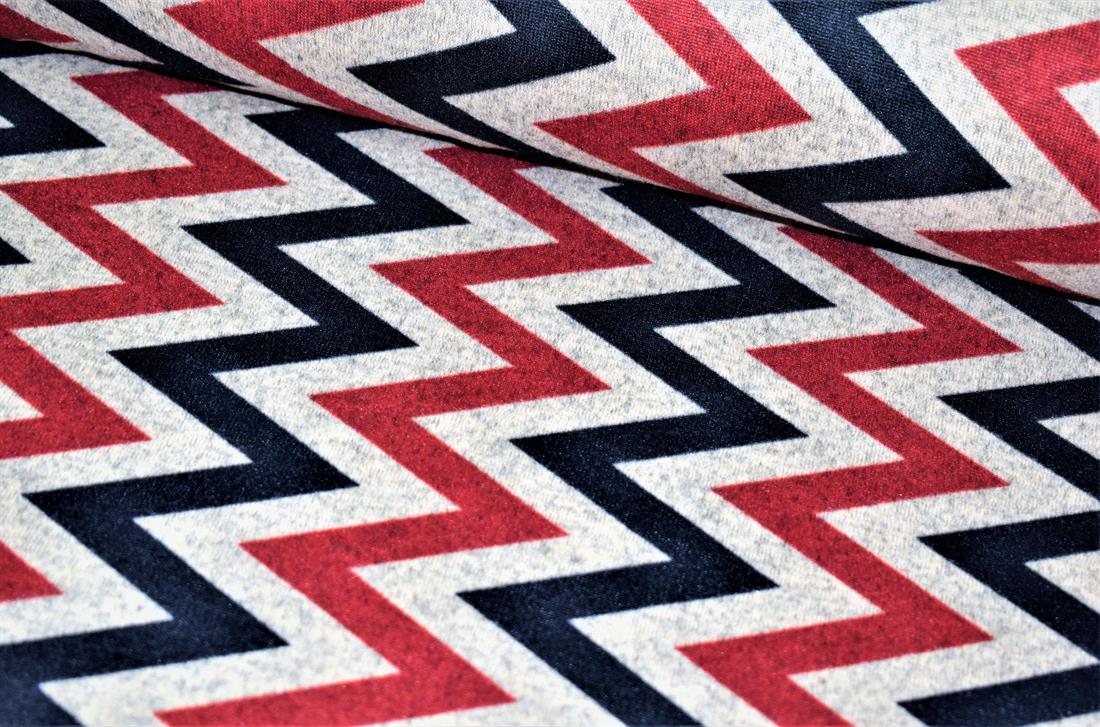 Maroon & Black Chevron