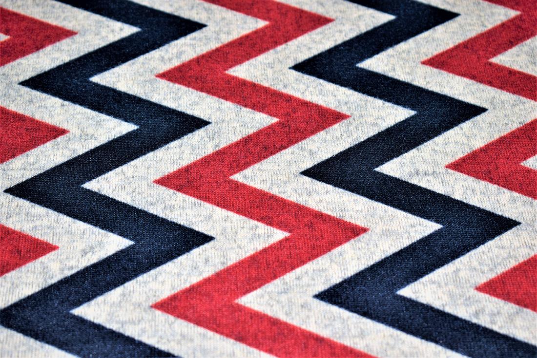 Maroon & Black Chevron
