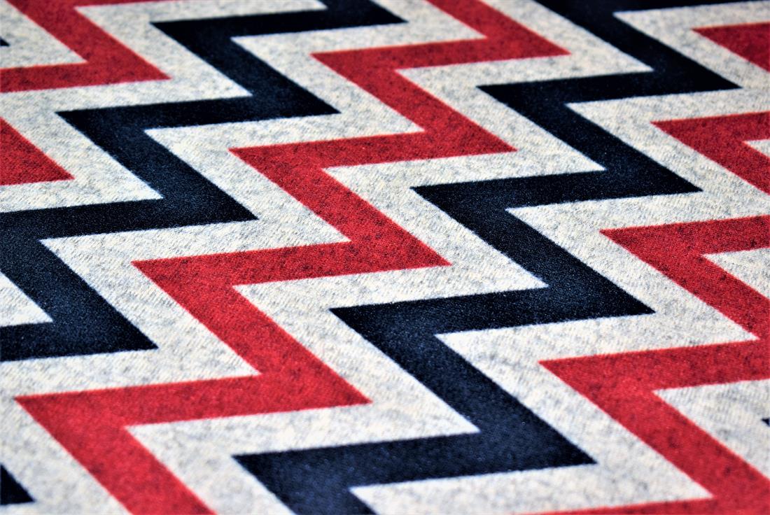 Maroon & Black Chevron