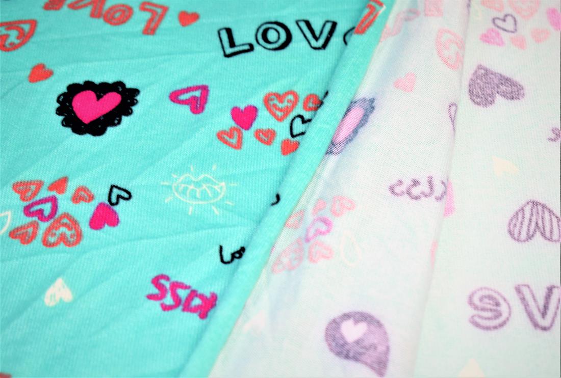 Turquoise Printed Jersey