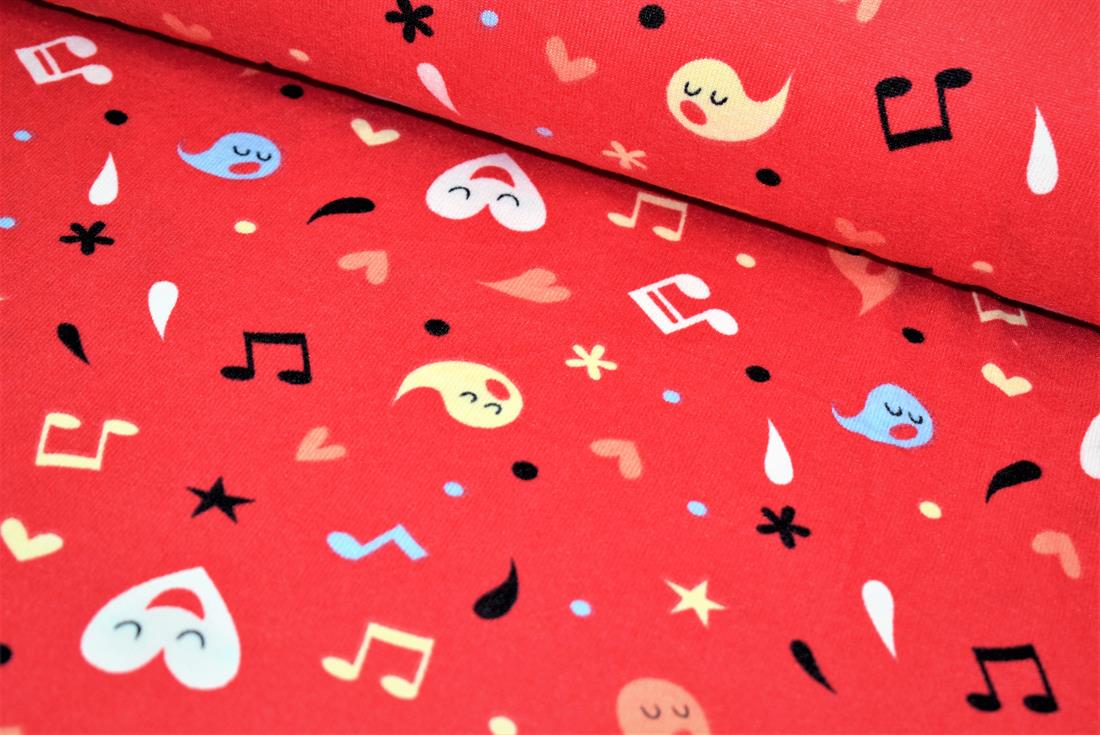 Red Music Printed Design
