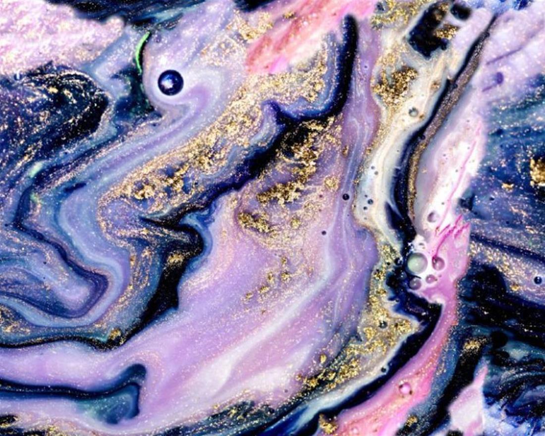 Purple Little Johnny - Marble Cotton