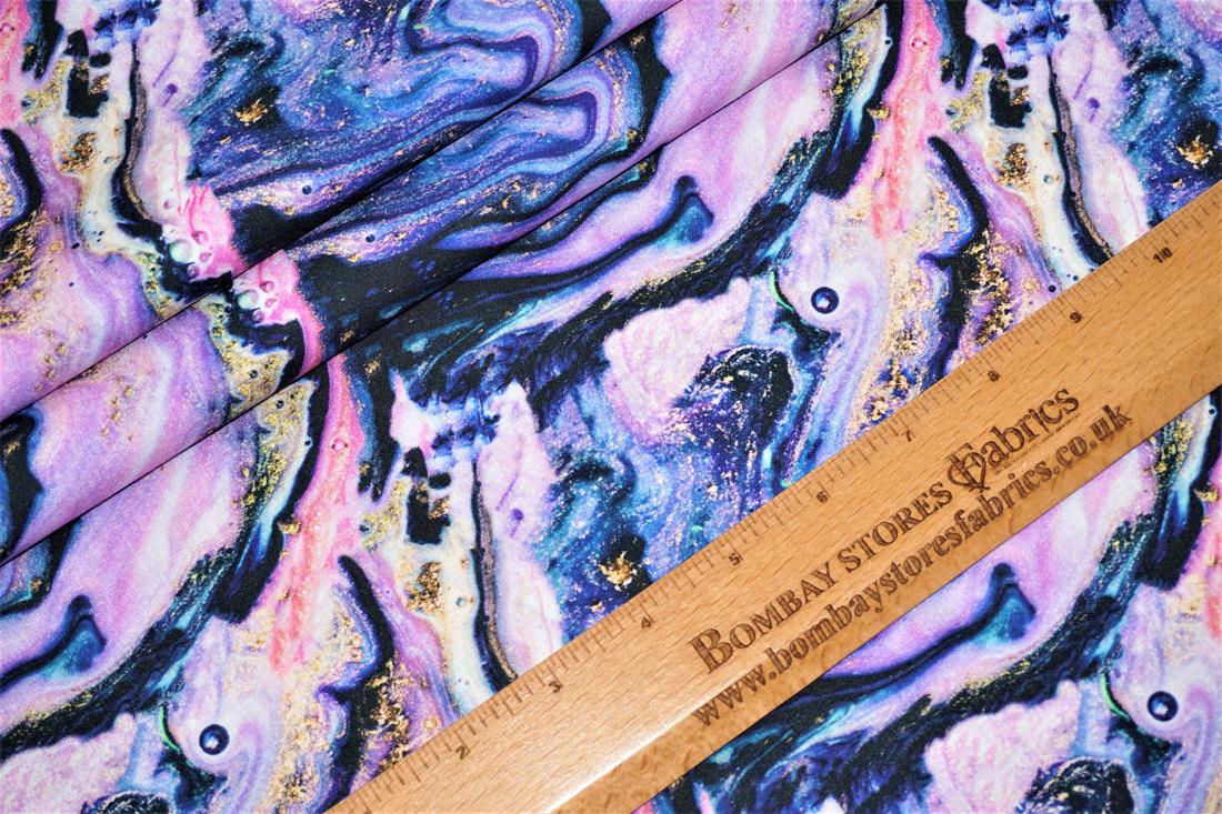 Purple Little Johnny - Marble Cotton
