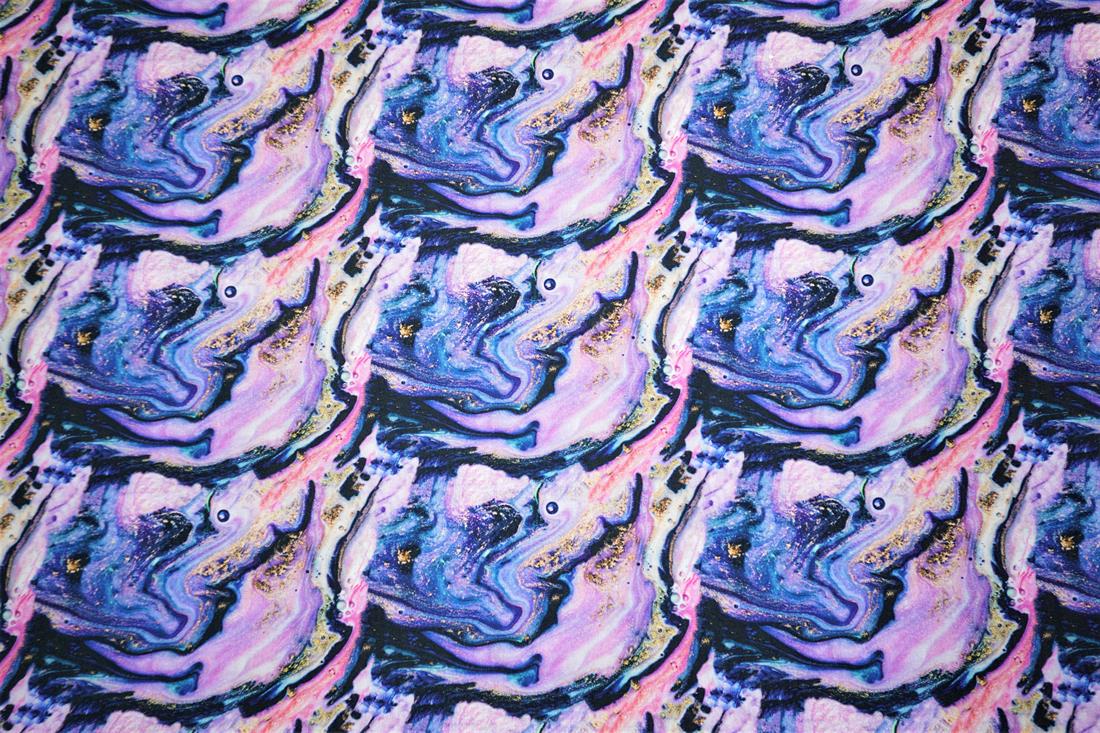 Purple Little Johnny - Marble Cotton