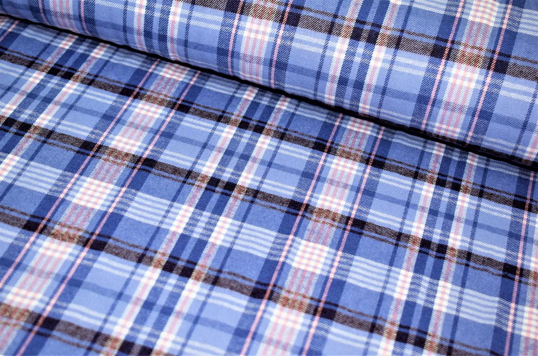 Blue & Pink Classic Yarn-Dyed Tartan