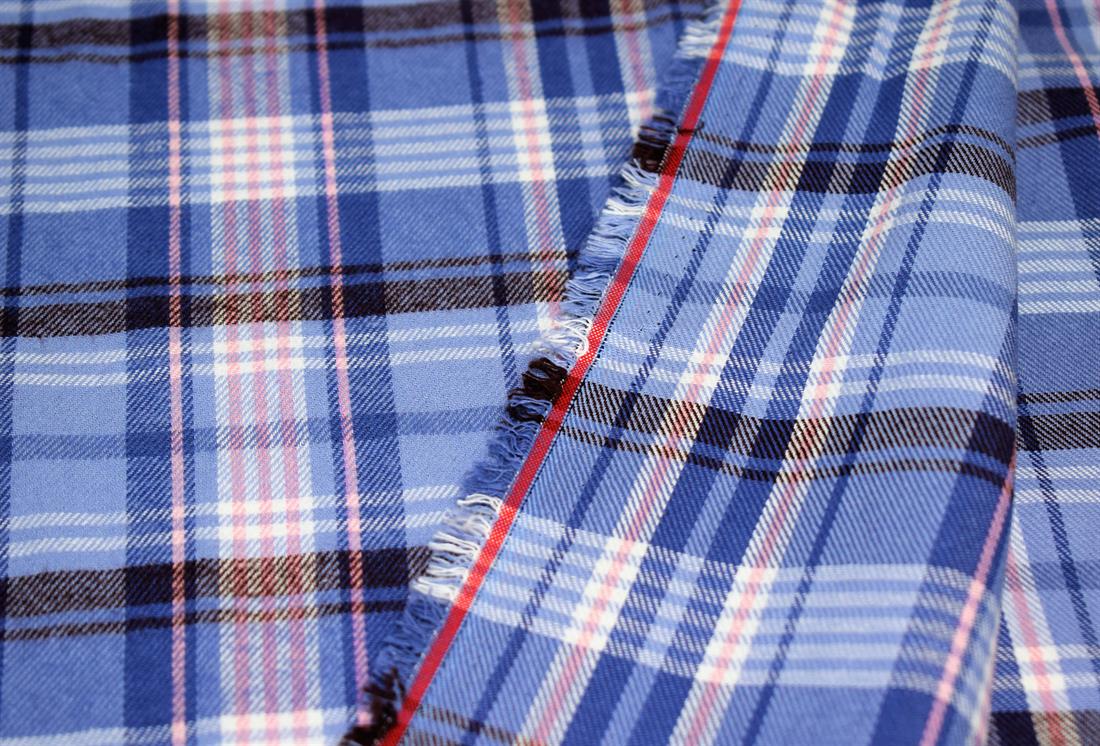 Blue & Pink Classic Yarn-Dyed Tartan
