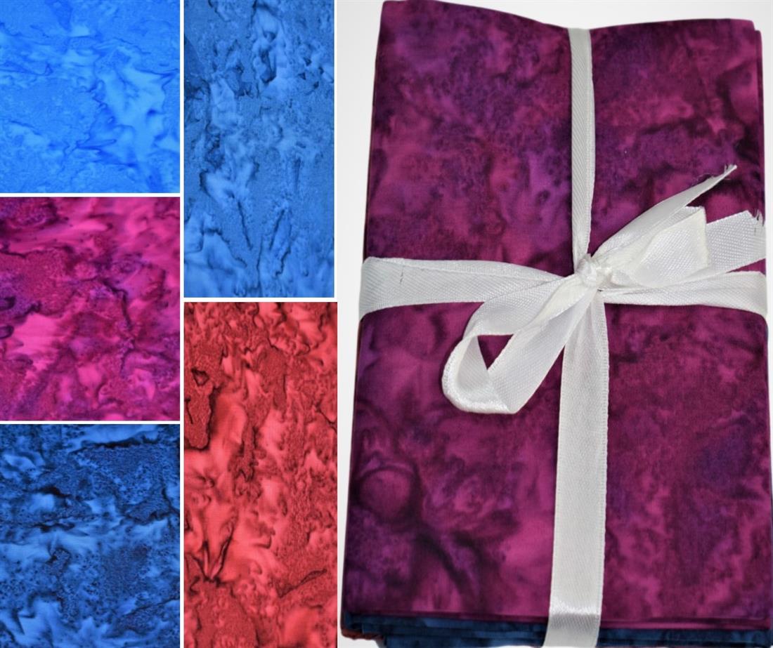 Printed Cotton Batik Fat Quarter Bundles