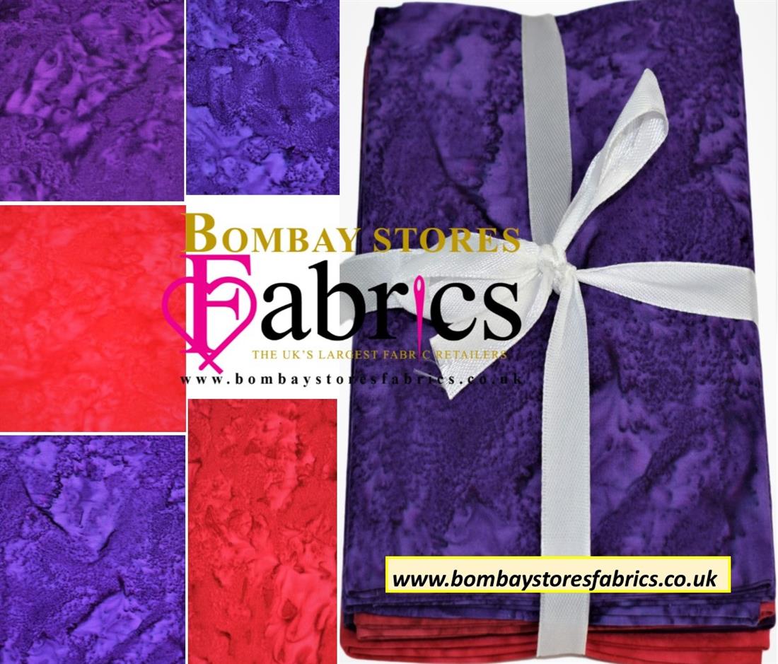 Printed Cotton Batik Fat Quarter Bundles