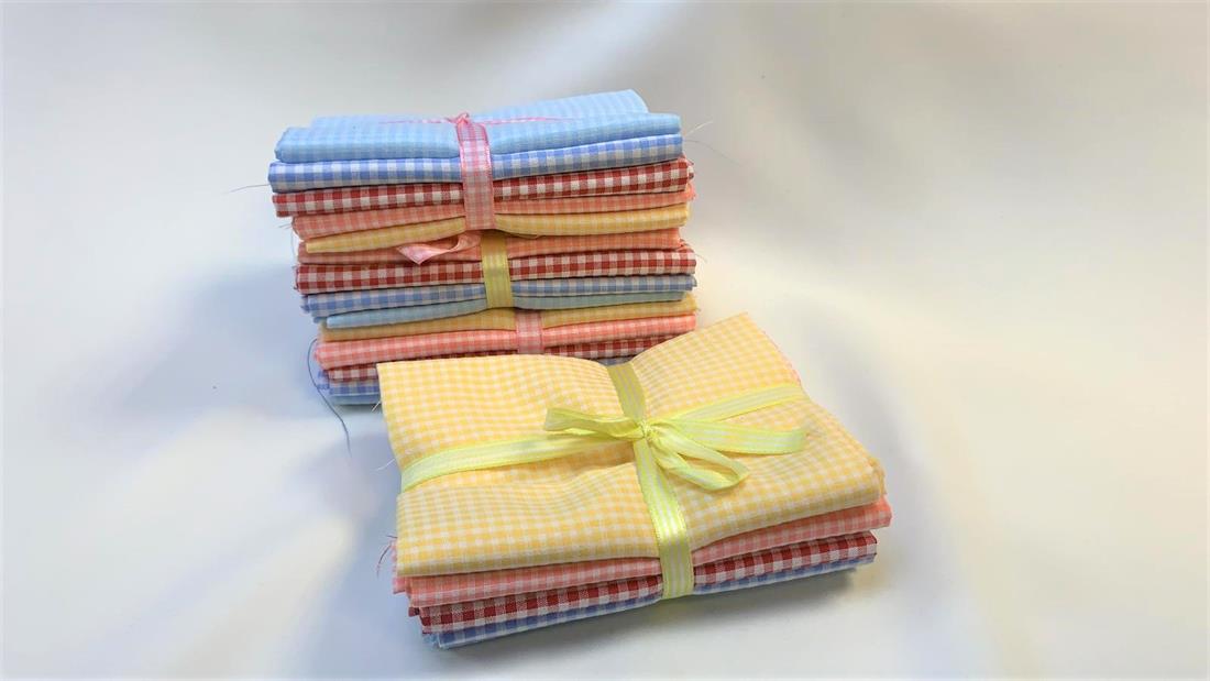Multicolour Printed Cotton Gingham Bundle
